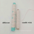 prewax pure cotton wicks with sustainers for candle making factory sale